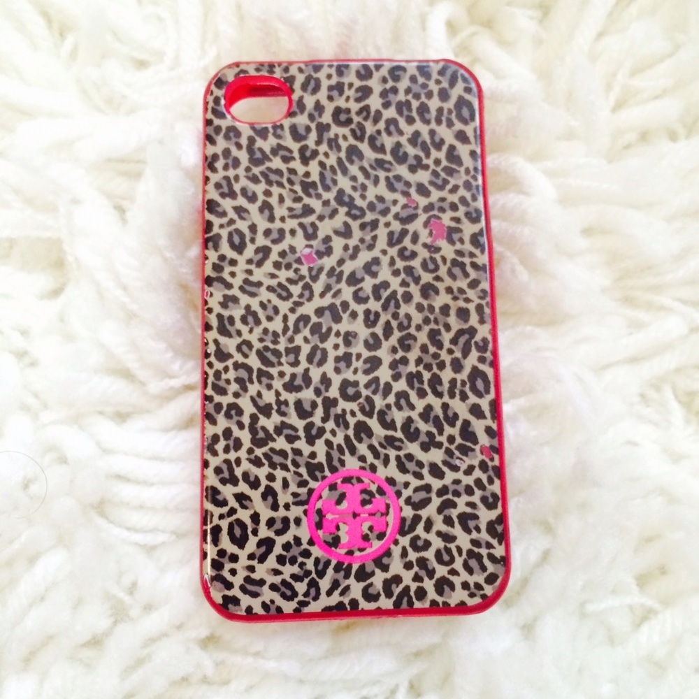Tory Burch Leopard Print iPhone 4/4s Case Pink